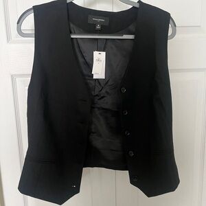 NWT Banana Republic Factory Black Hayden Vest Size 18